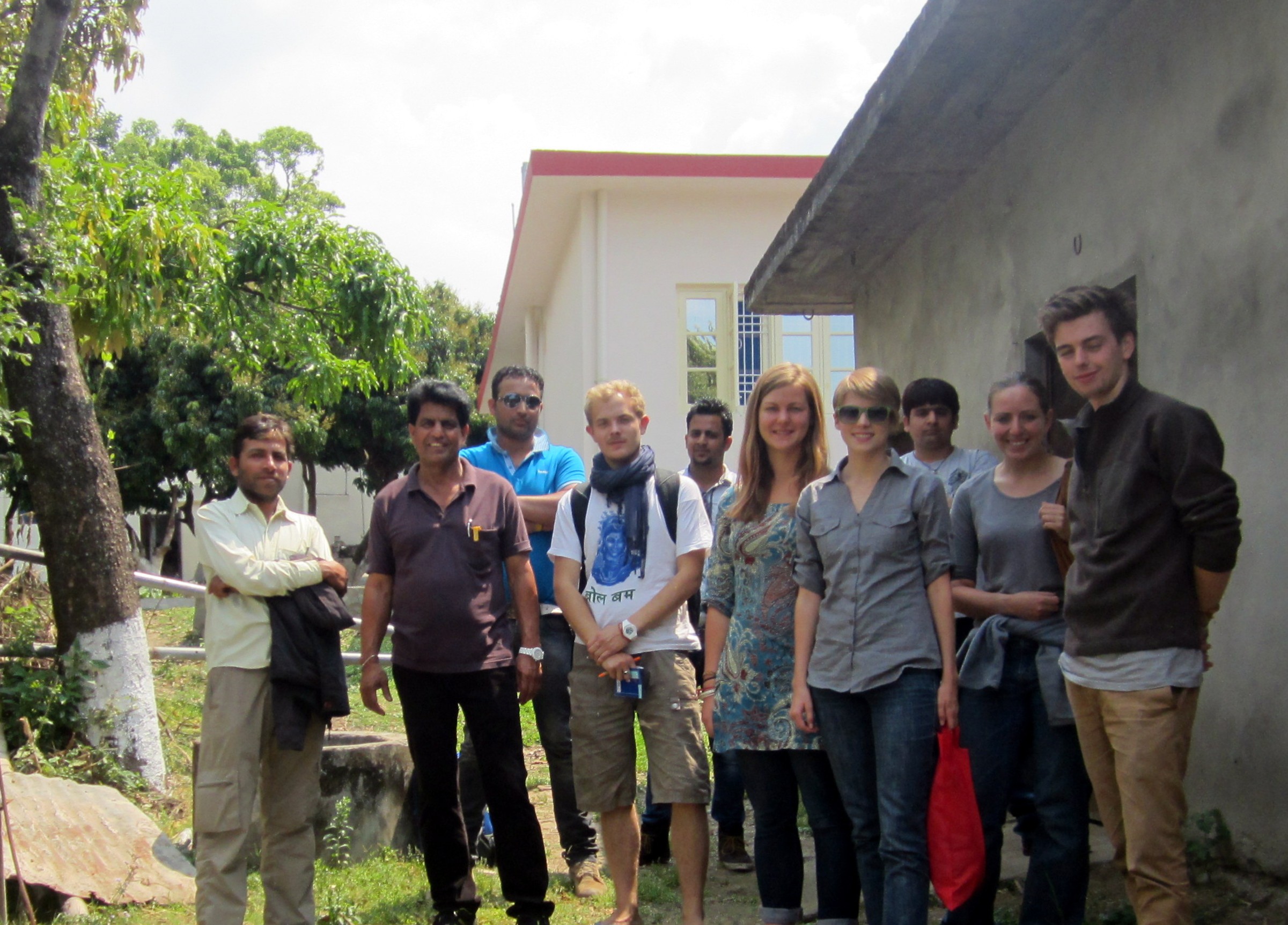 Participants gathered at an EduCARE India biogas workshop.