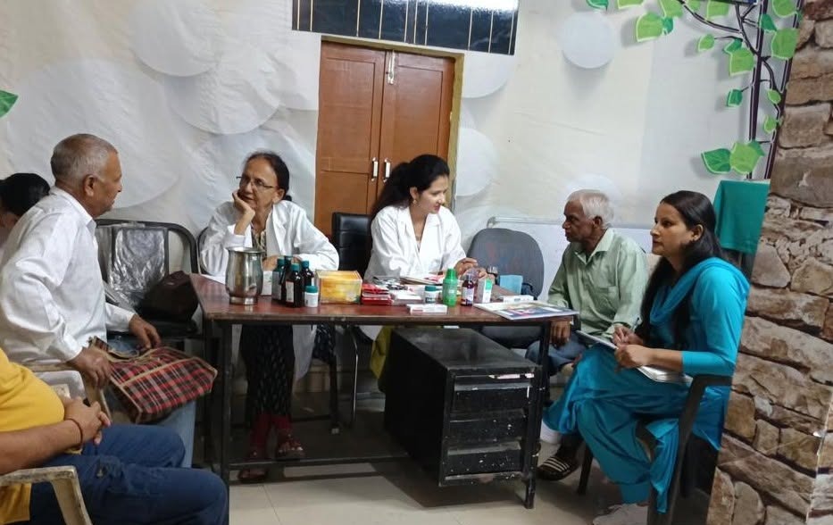 A medical camp in Naura, Himachal Pradesh.
